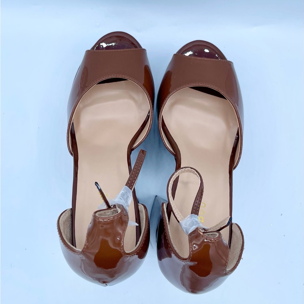 Brand New Bamboo Platform Heels Size 10 - Picture 12 of 17